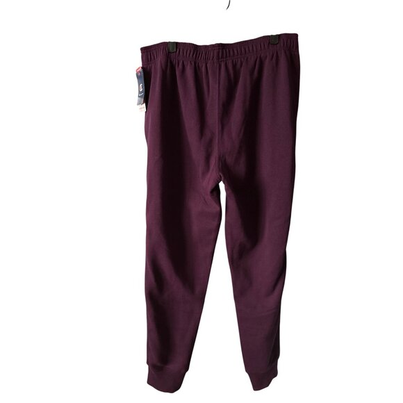 NWT Champion Purple Joggers Powerblend Standard Fit Plum Logo Down Leg Large - Picture 5 of 9